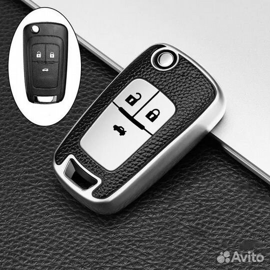 Чехол на ключ Opel / Опель TPU silver