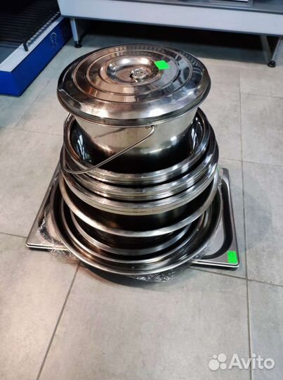 Подносы миски ведра из нержавейки