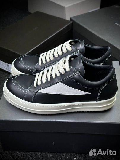 Кеды Rick Owens vans low vintage (кожа)