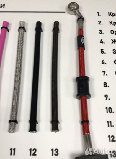 Армированные тормозные шланги Hel для мотоцикла