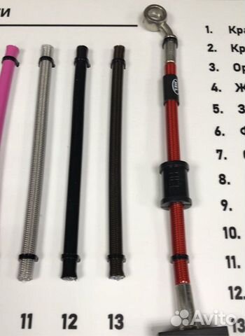 Армированные тормозные шланги Hel для мотоцикла