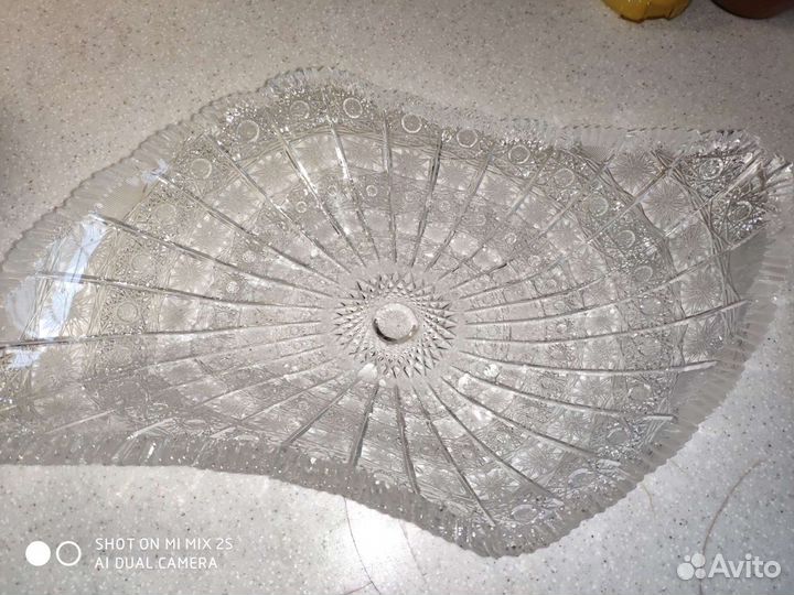 Хрустальная ваза для фруктов