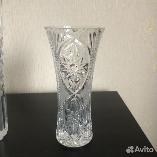 Ваза для цветов хрустальная СССР