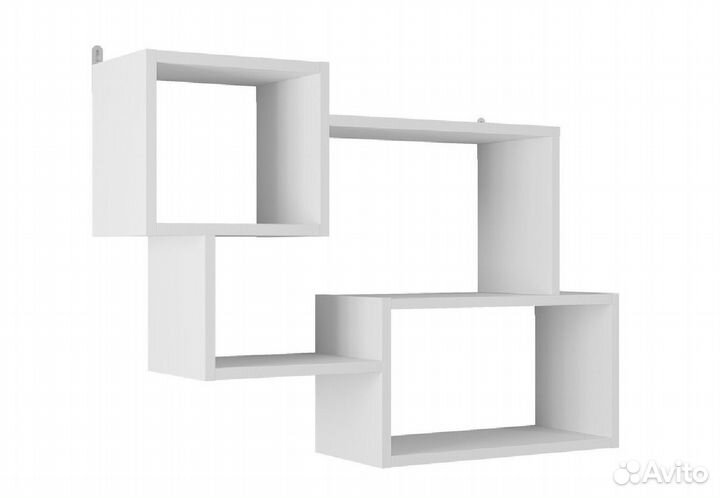 Полка навесная лайт пн-002 Белый Гладкий