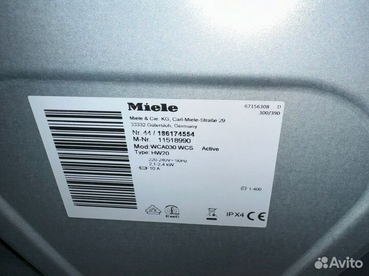 Стиральная машина новая miele wca030 wcs active