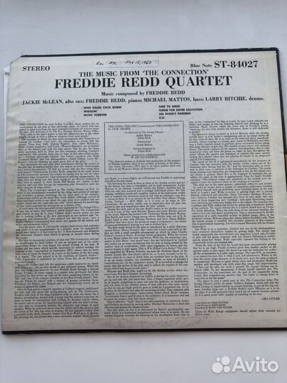 LP Freddie Redd Quartet With J. McLean - The Music