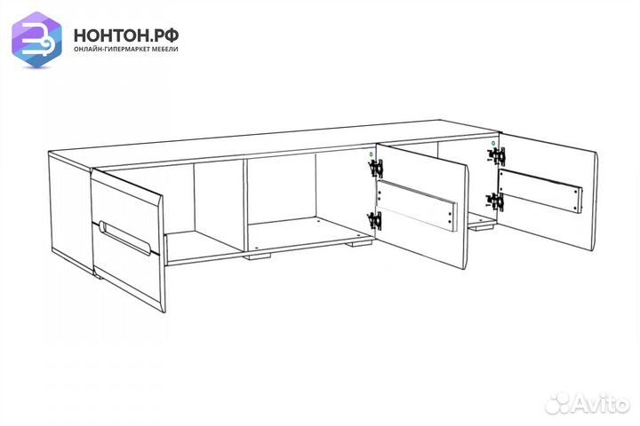 Тумба Наоми тб-17 дуб каньон / белый глянец