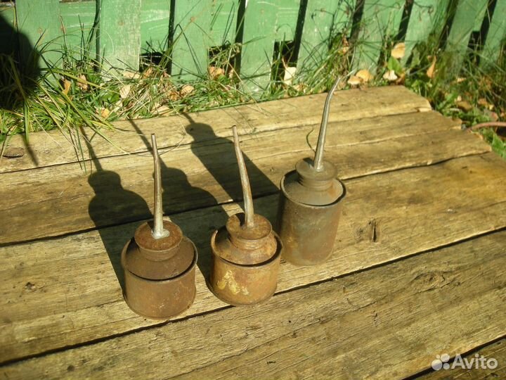 Маслёнки СССР фактурные цилиндрические самовывоз