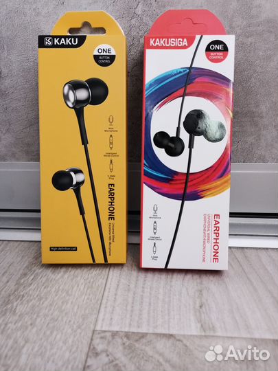 Проводные наушники Kakusiga. длина 120 см