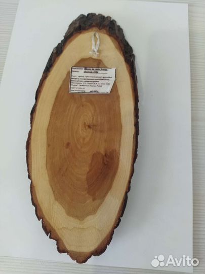 Панно на срезе дерева