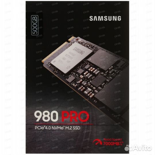 Samsung 980 PRO 500 гб NVMe M.2 SSD