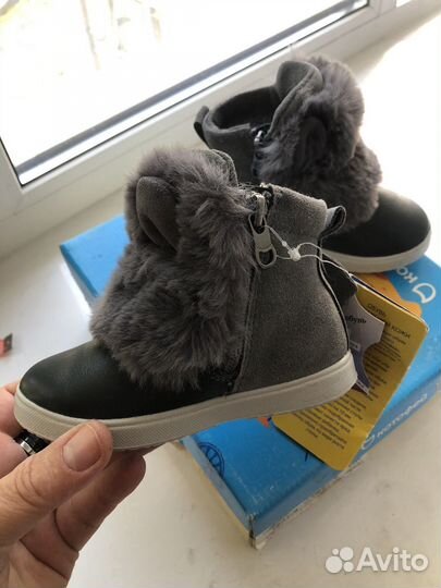 Ботинки новые 23, 24 размер осенние на байке