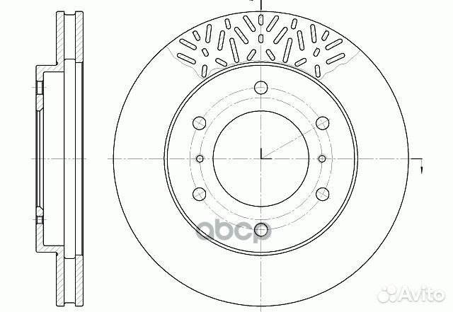 Диск тормозной вентилируемый G-brake GR-02795