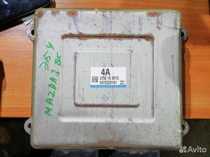 Эбу блок управления двигателем mazda 3bk