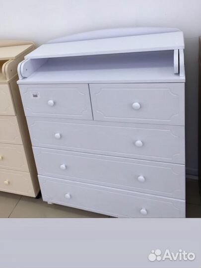 Пеленальный комод белый