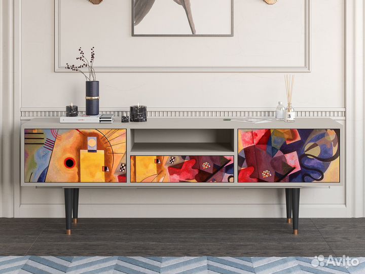 Тв-тумба T6 - Сатин - Modern Art
