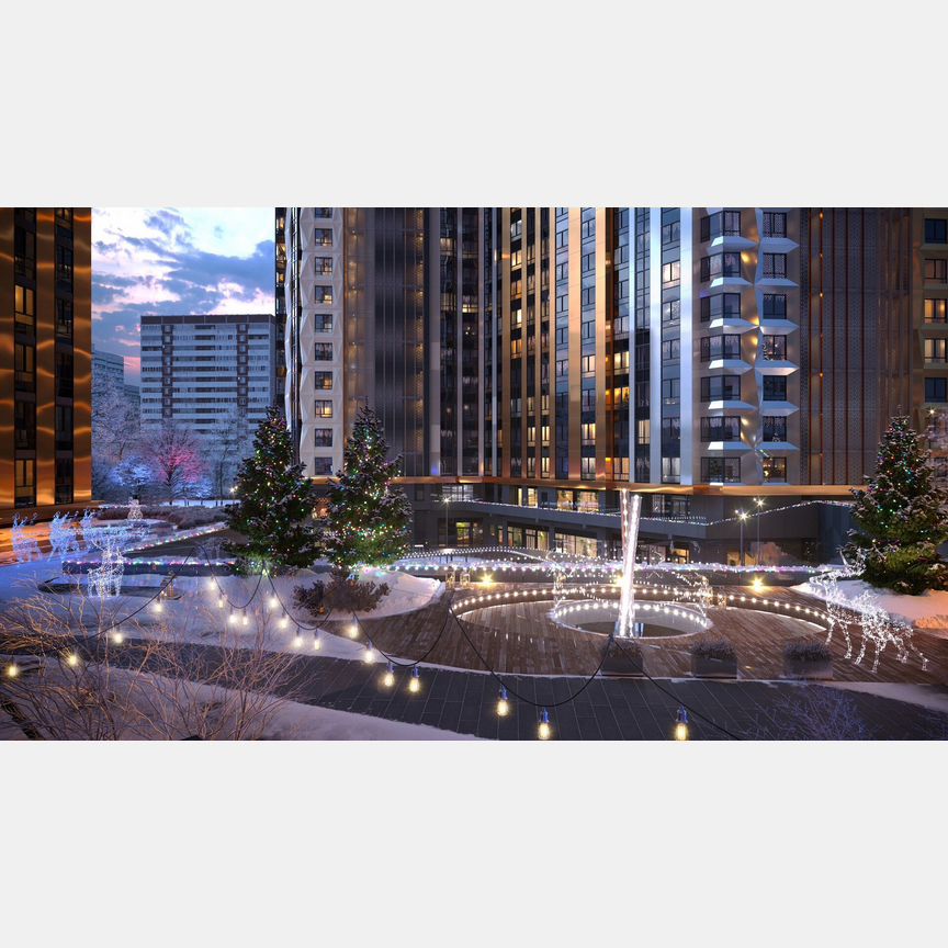 1-к. квартира, 60,8 м², 30/50 эт.