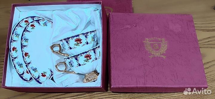 Фарфоровый кофейный сервис Yamasen (Япония)