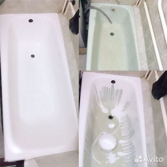 Реставрация ванн, жидким акрилом по всем Кмв