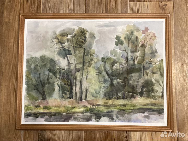 Пейзаж аккварелью. «После дождя»