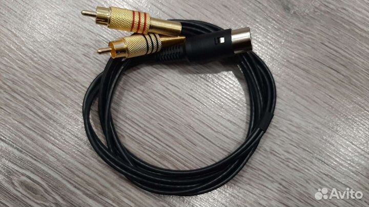 Кабель 2 RCA - 5DIN /2 тюльпан - 5пин