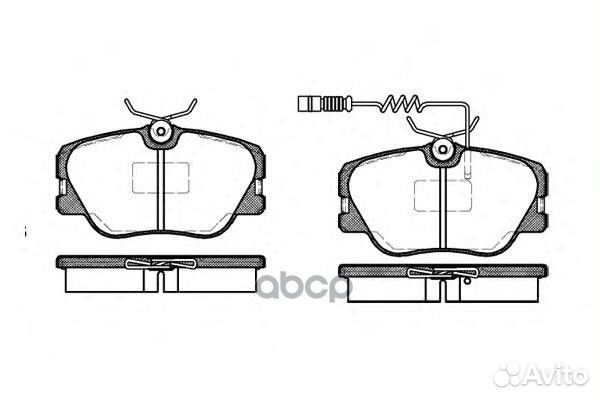 Комплект тормозных колодок дисковый тормоз 0189