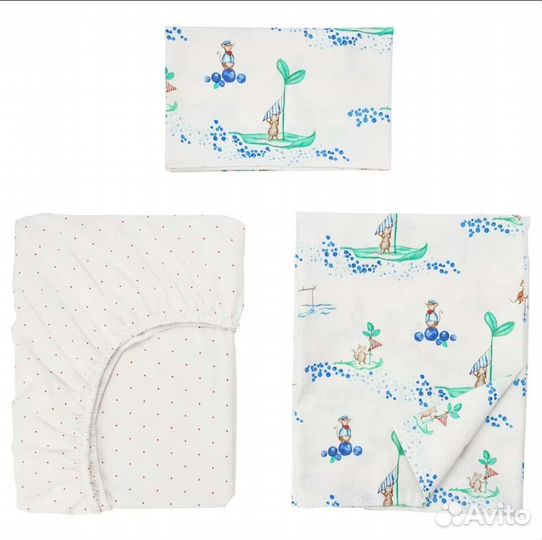 Постельное белье в кроватку IKEA Рëдхаке