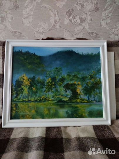 Картина маслом пейзаж.Тропики. Холст. Размер 40х50