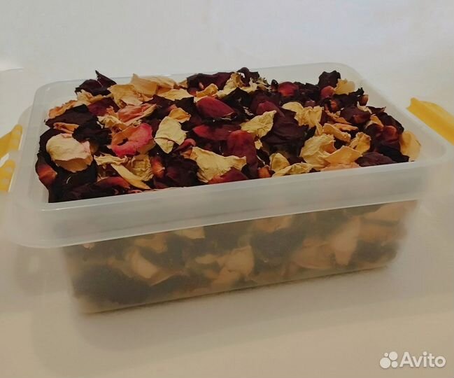 Сушеные лепестки роз тюльпана корки мандарина