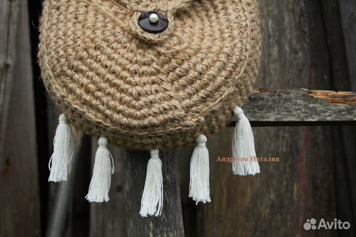 Сумка из джута