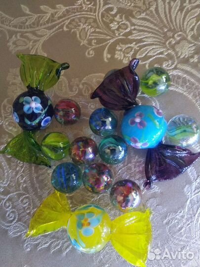 Вазочки с декором из Венецианского стекла