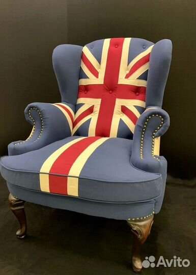 Дизайнерское кресло британский флаг