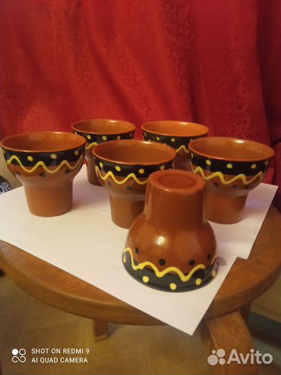 Стаканы из глины СССР