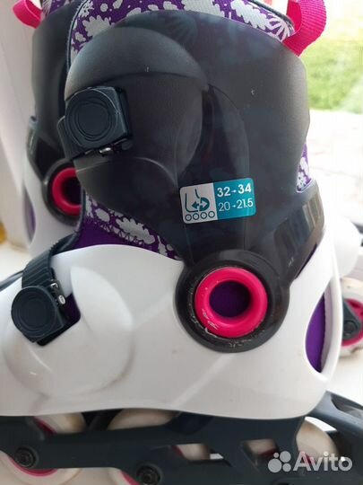 Коньки роликовые размер 32-34(20-21,5)