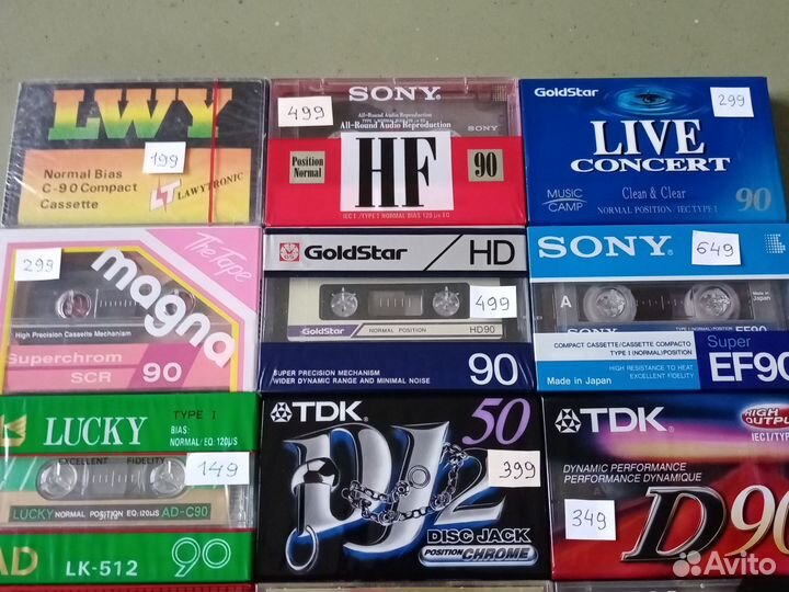 Аудиокассеты LWY, sony, tdk, magna, LG