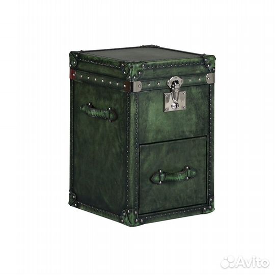 Сундук Raspberry Cow Leather and Canvas