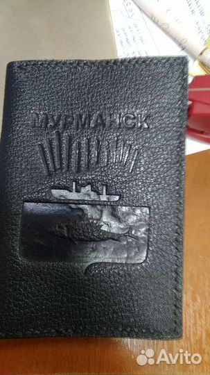 Обложка на паспорт, натуральная кожа