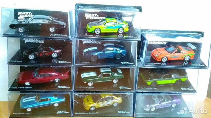 Модели Altaya Fast & Furious кинофильм Форсаж 1/43