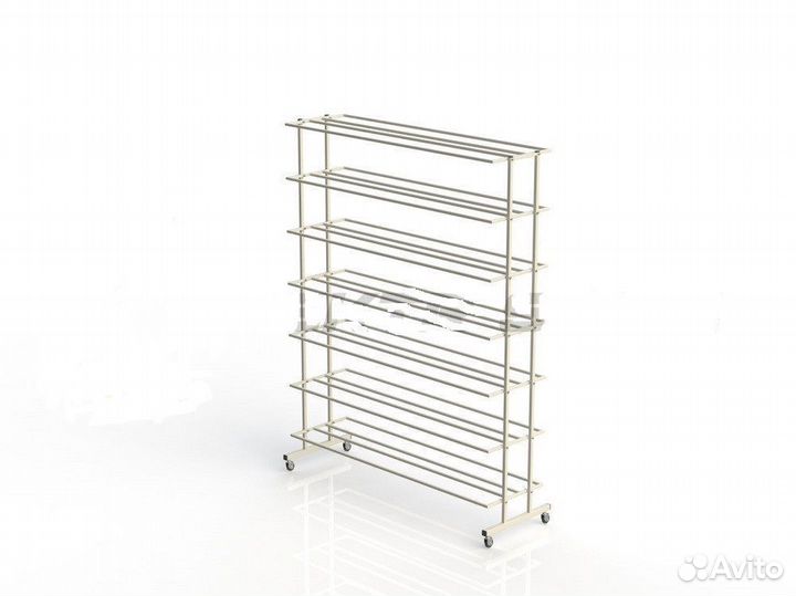 Стеллаж для мячей мобильный двухсторонний шир. 13