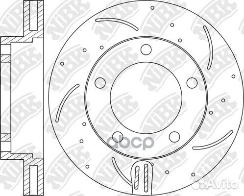 Диск тормозной lexus LX 470 98- RN1224dset NiBK