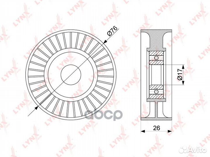 Ролик ремня приводного mercedes-benz C230-350(W