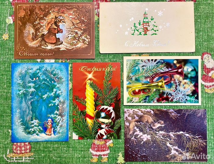 Открытки СССР 50 70 годов новый год