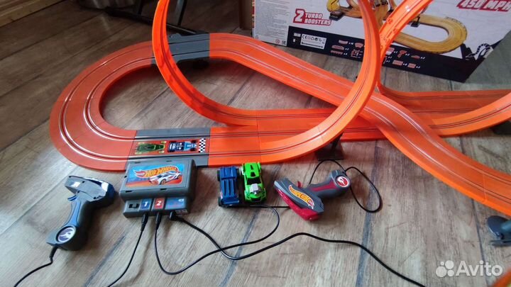 Трек Хот Вилс Hot wheels с адаптером, 2 пульта