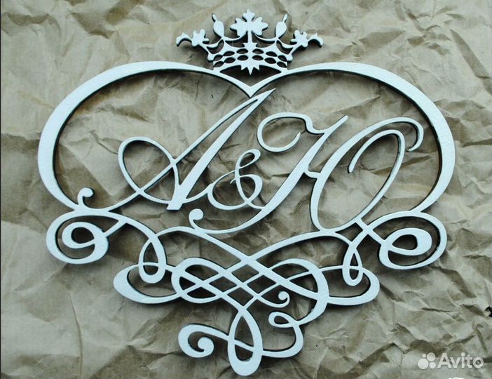 Монограмма на свадьбу (под заказ)