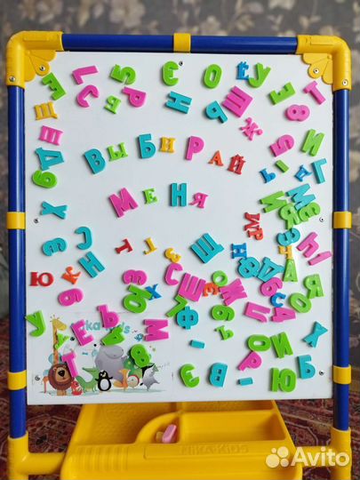 Магнитно-маркерная доска +алфавит, цифры, мозайка