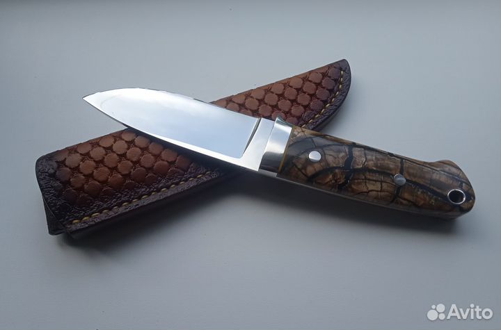 Нож сталь Elmax + стаб. бивень мамонта