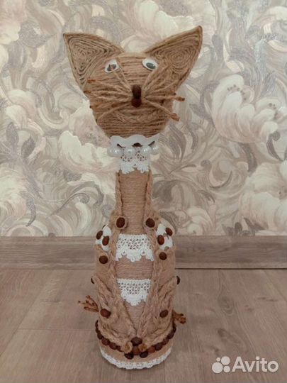 Кошка из джута