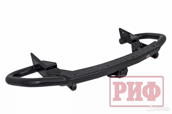 Бампер риф задний силовой/защита штатного бампера