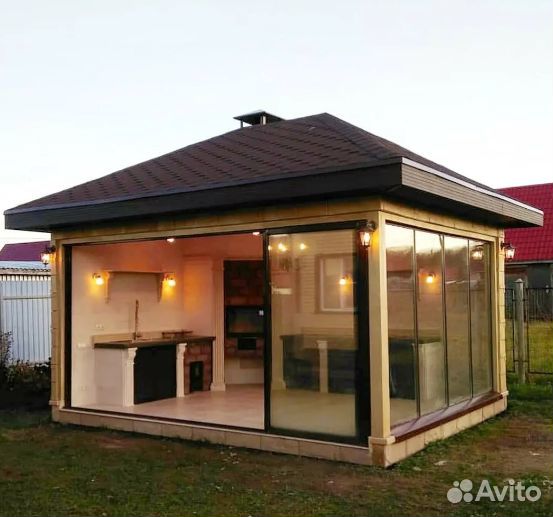 Остекление беседок