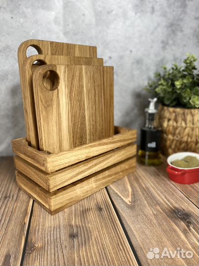 Набор разделочных досок из дуба